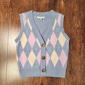 haute monde knit vest size small
